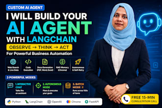 build custom ai agent with langchain or n8n for automation