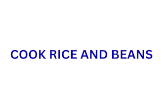 cook rice and beans