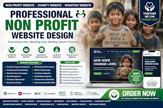 nonprofit charity non profit donation ngo 501c3 website church wordpress website