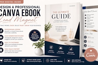 design a professional canva ebook lead magnet or digital guide for your brand