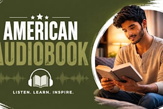 record american male voice over and audiobook narration