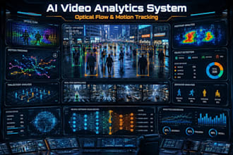 develop optical flow motion tracking and ai video analytics system