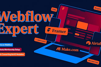 design webflow website, figma to webflow, outseta membership website