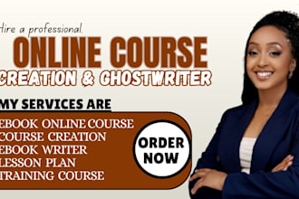 ghostwrite online course, course creation, course writing, ebook course, content