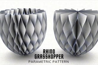 create 3d model parametric with grasshopper design