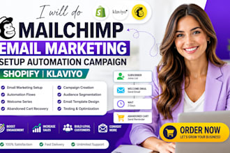 do mailchimp email marketing stup automation campaign shopify klaviyo