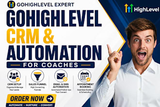 setup gohighlevel crm and automation for coaches