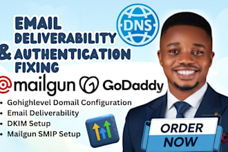 fix email deliverability spf dkim dmarc cname, dns setup for godaddy domain