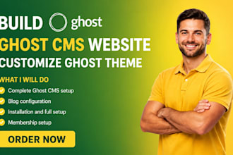 build ghost cms website customize ghost theme ghost newsletter paid membership