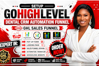 setup gohighlevel dental crm automation funnel ghl appointment booking system