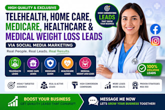 do telehealth leads home care medicare healthcare medical weight loss leads