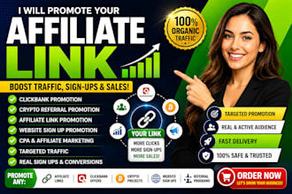 promote affiliate referral links clickbank and signup website promotion