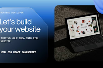 create a website as a frontend and backend developer