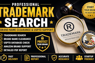 do trademark search, brand name clearance and uspto support trademark filing