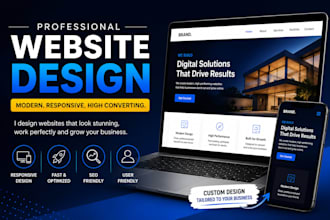 design a modern responsive website