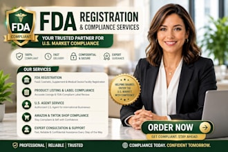 fda registration, food, cosmetic, import permit, fda compliance, 510k submission