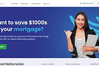 design mortgage broker website, loan officer, mortgage leads and finance website