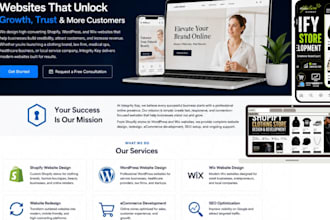 design shopify dropshiping store, boutique website design, online clothing site