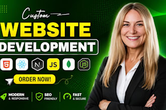do custom website development full stack web front end backend website developer