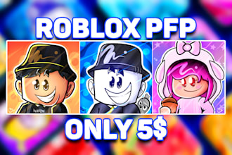 custom roblox head render pfp