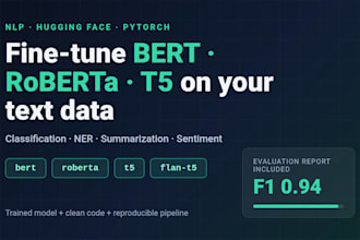 fine tune llm gpt or bert, train custom ai model on your dataset
