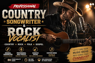male country singer, session musician, folk, rock singer, gospel singer