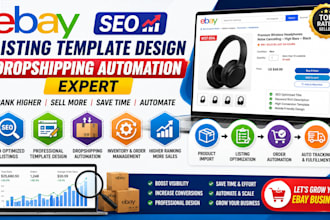 setup ebay SEO listing template dropshipping automation store