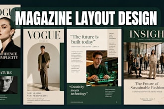 magazine design, whitepaper, magazine layout annual report adobeindesign project