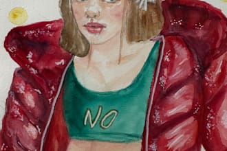 create expressive watercolor portraits
