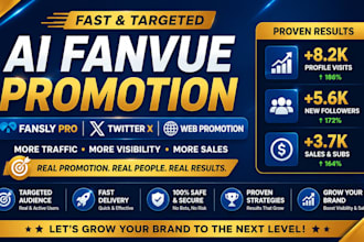do fast ai fanvue promotion fansly pro twitter x marketing web promotion