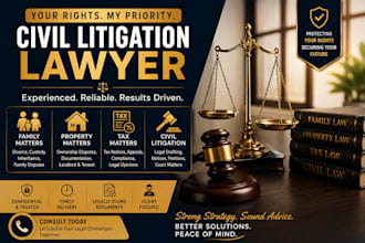 be your civil litigation lawyer experienced in family, property and tax matters