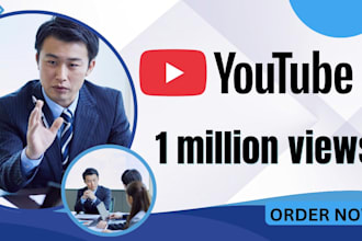 shoutout youtube video seo promotion, organic promotion, to gain 1 million view