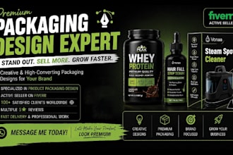do packaging  logo designing and labeling