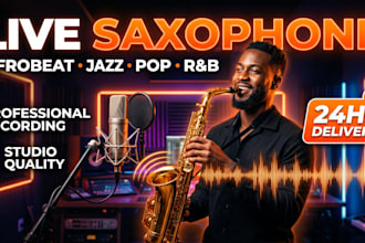record professional saxophone for afrobeat jazz pop and rnb