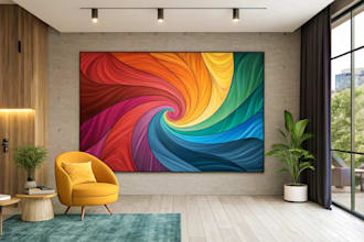 create stunning custom abstract art for your space