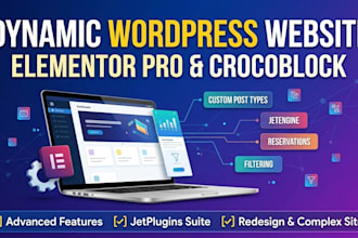 create dynamic word press website