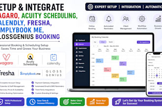 setup vagaro,acuity scheduling,calendly,fresha,simplybook me,glossgenius booking
