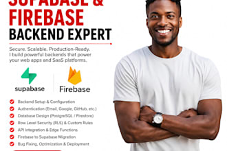 build and configure supabase or firebase backend securely
