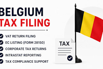 file belgium vat ec listing form 28150 and corporate tax returns