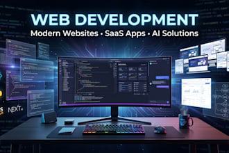 develop a custom next js or django web app