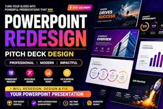 redesign powerpoint presentation pitch deck design fix powerpoint redesign ppt