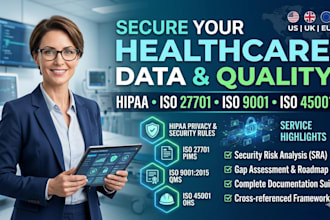 be your healthcare compliance expert for hipaa, iso 27701, and iso 9001