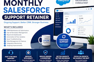 monthly salesforce support and managed services