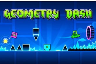 build, decorate and design your custom geometry dash level