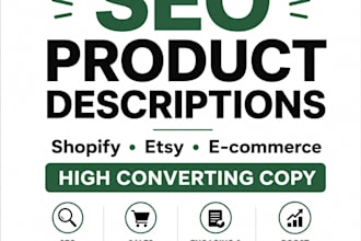 write SEO product descriptions for etsy listings