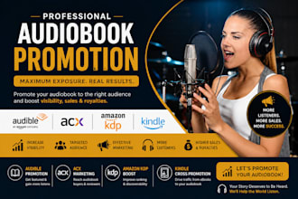 do audiobook and ebook promotion, amazon acx or audible booktok promotion kindle