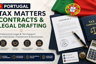 assist with portugal tax matters contracts and legal drafting