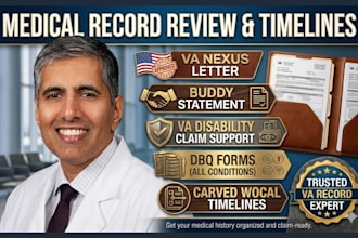organize medical records into a structured timeline and summary