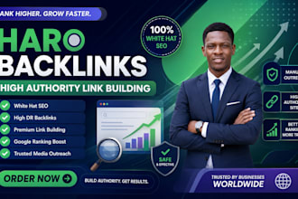build high authority haro dofollow backlinks SEO guest post link building