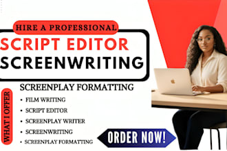edit your movie script film format proofread script screenplay as script editor